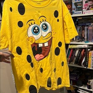 Nickelodeon Yellow and Black SpongeBob Tee in guc Sz.L
